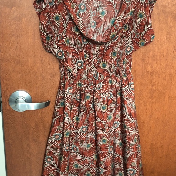 Peacock printed dress - Picture 2 of 2